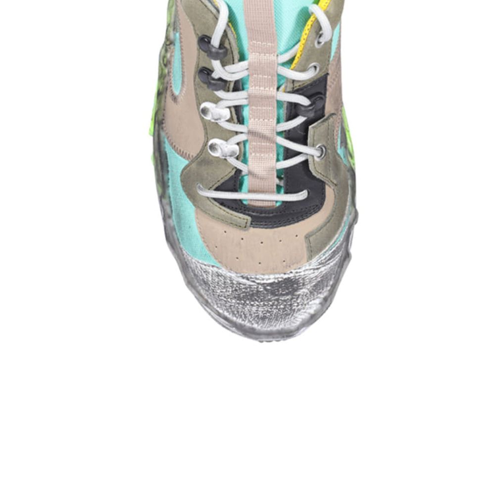 Maison Margiela Green Fabric Chunky Sneakers