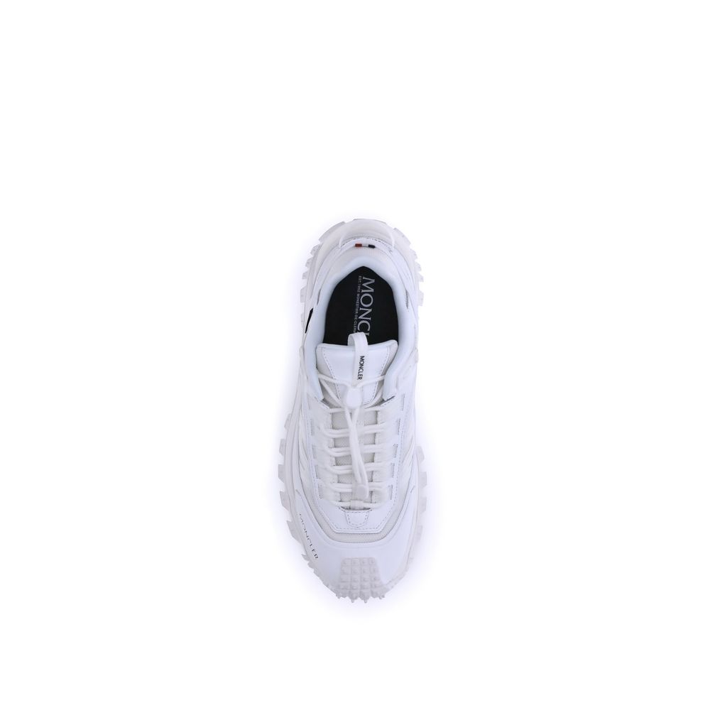Moncler White Polyamide Athletic Sneakers