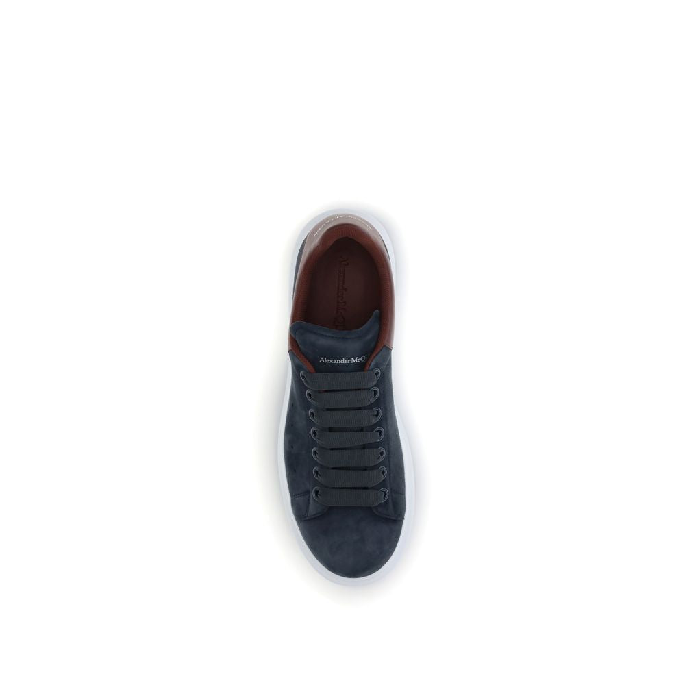 Alexander McQueen Blue Leather Chunky Sneakers