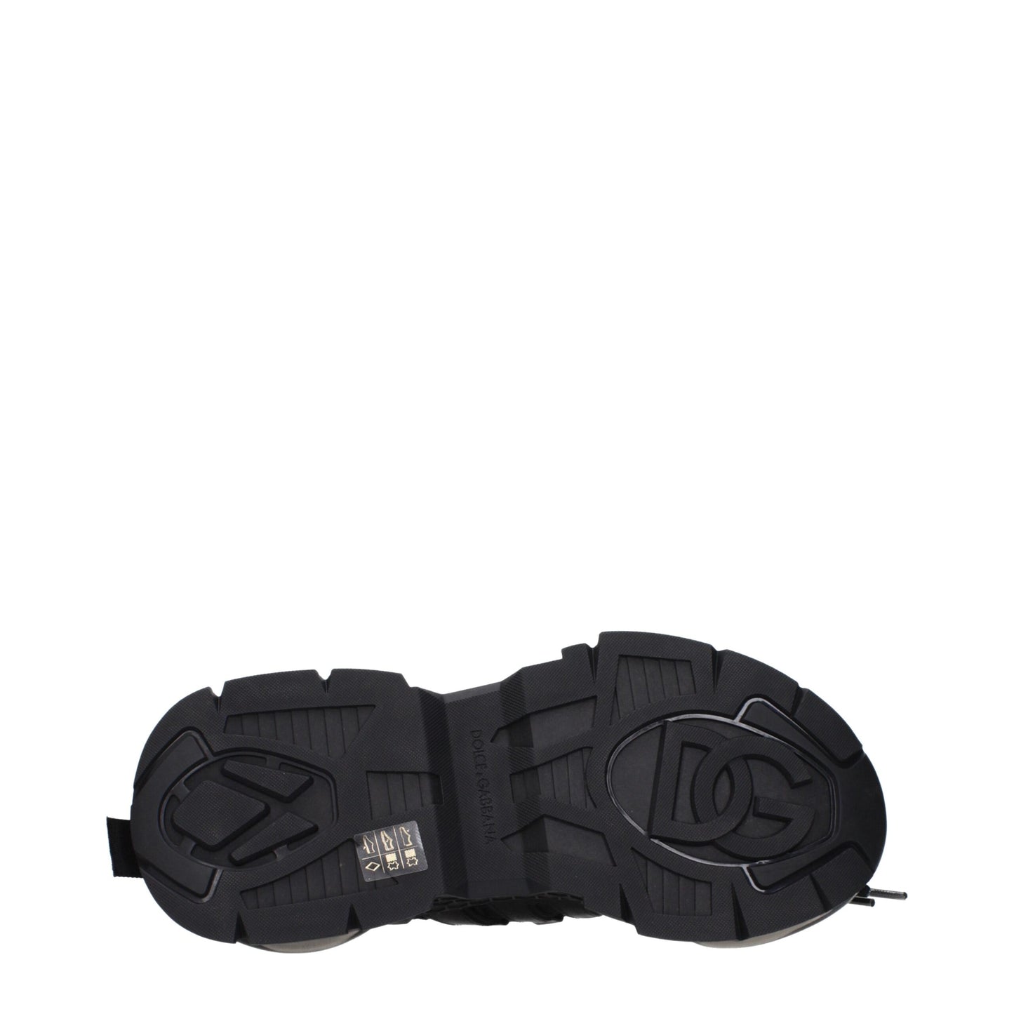 Dolce & Gabbana Black Fabric Athletic Sneakers