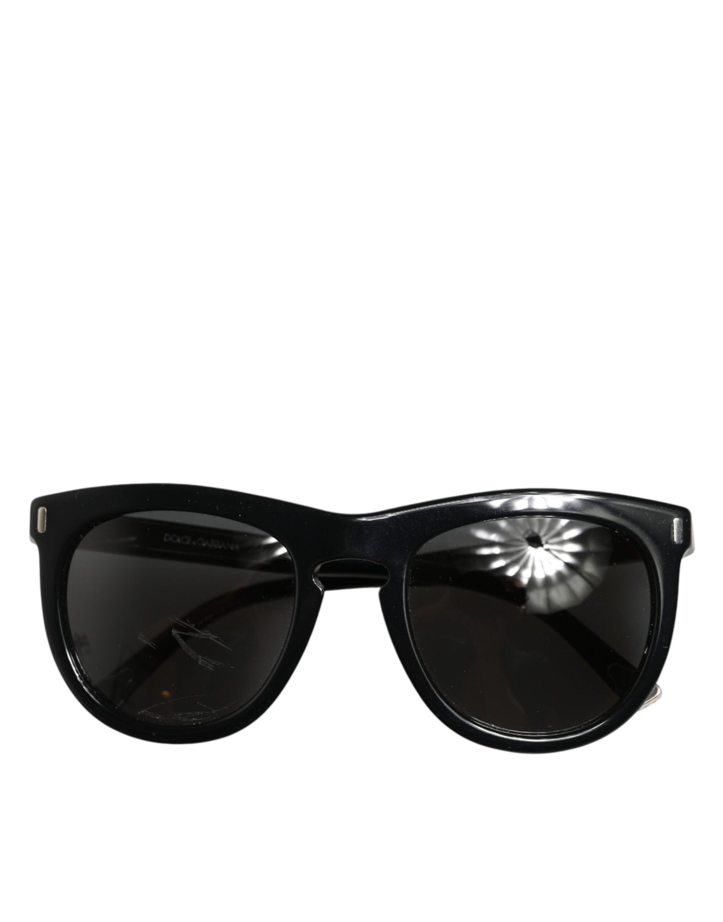 Dolce & Gabbana DG4281 Black Round Frame Full Rim Eyewear Sunglasses