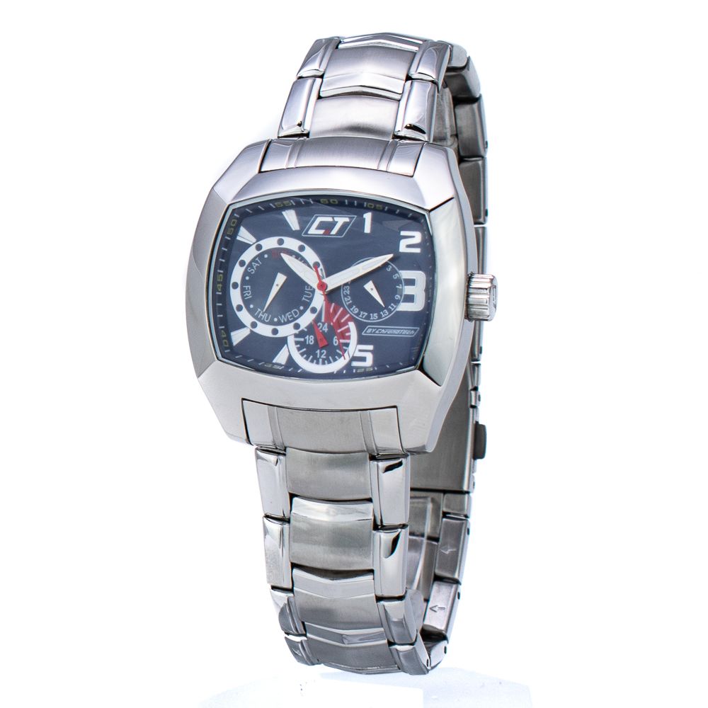 Chronotech Silver Stainless Steel Dress Watch
