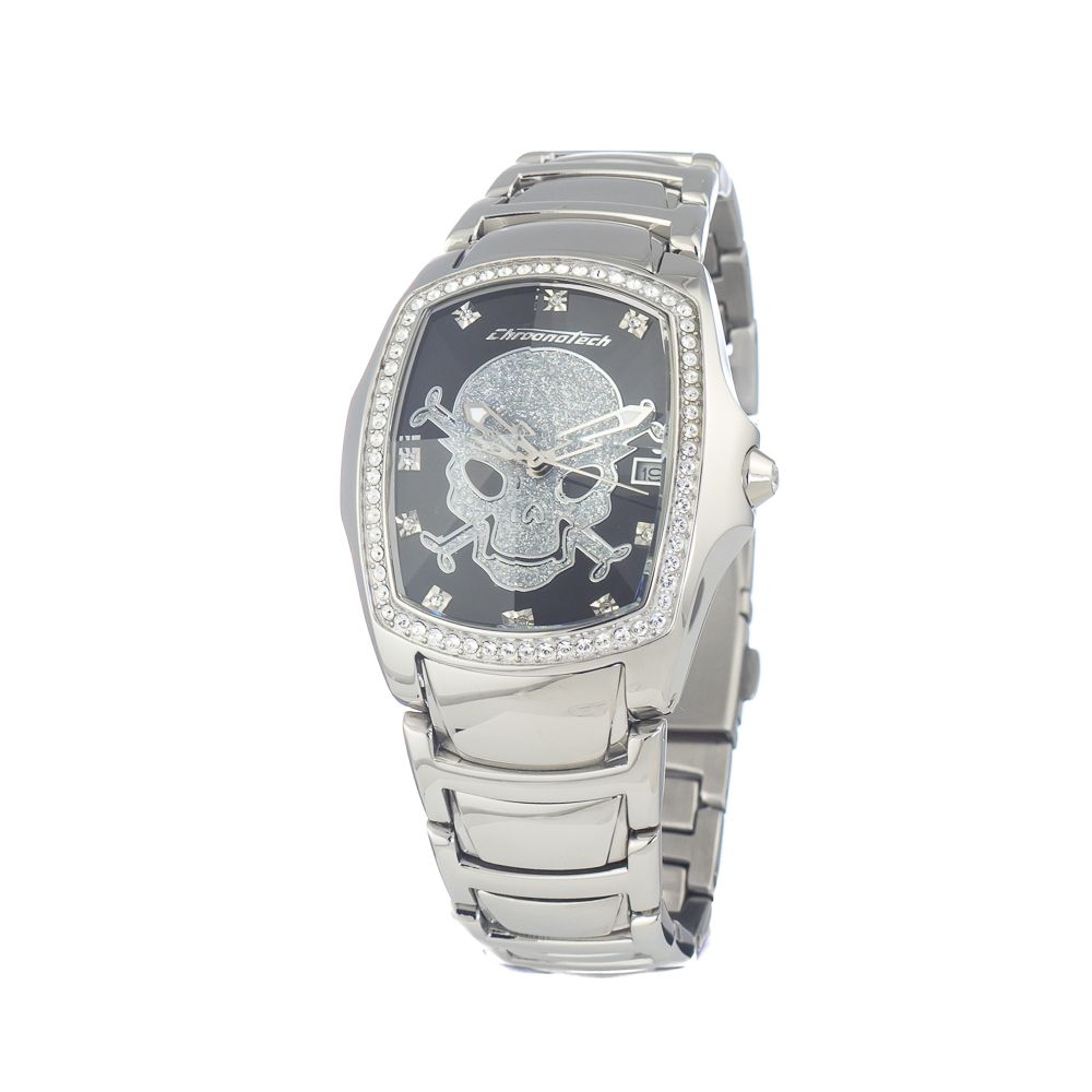 Chronotech Silver Stainless Steel Dress Watch