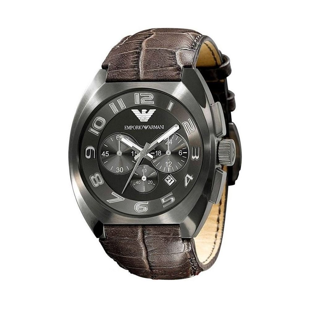Armani Brown Cowhide Watch