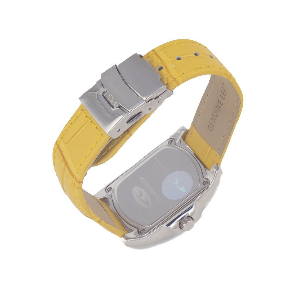 Chronotech Yellow Leather Dress Watch