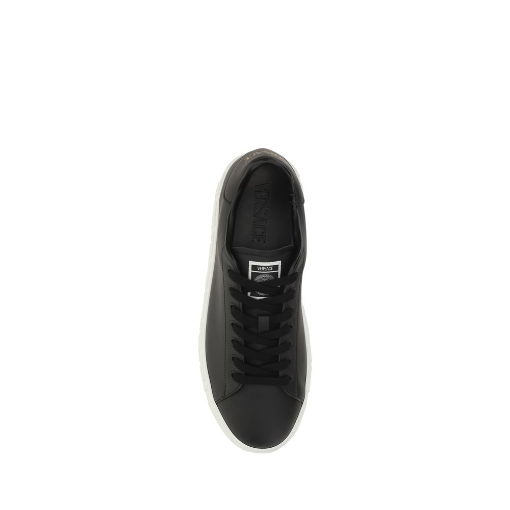 Versace Black Rubber Low Top Sneakers