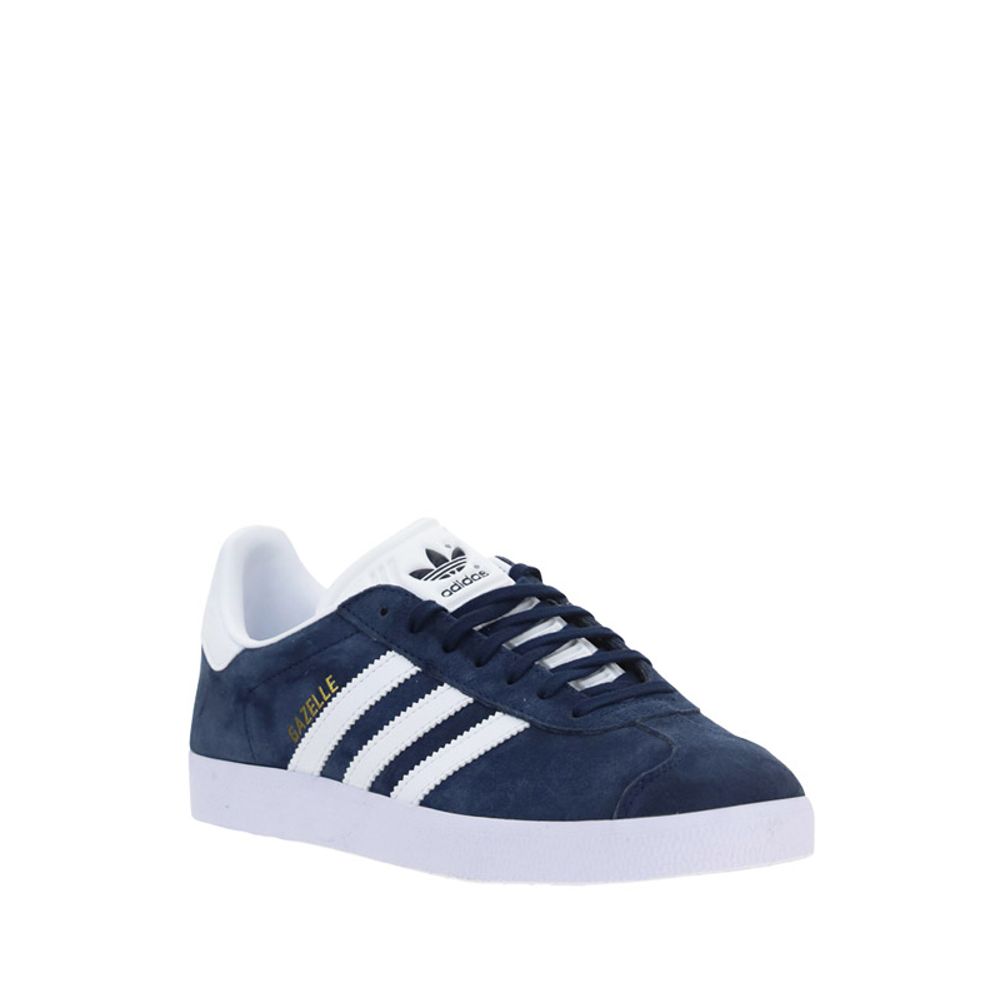Adidas Blue Nubuc Leather Low Top Sneakers