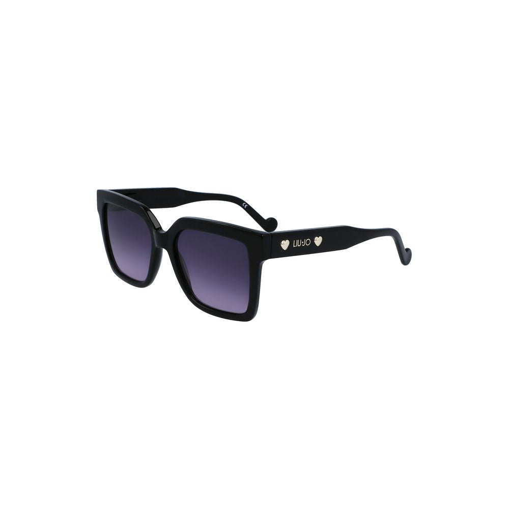 Liu Jo Black Acetate Women Sunglasses