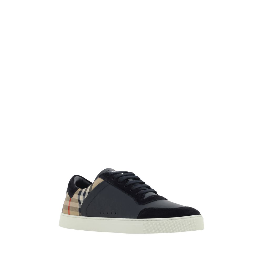 Burberry Multicolor Calf Leather Bos Taurus Low Top Sneakers