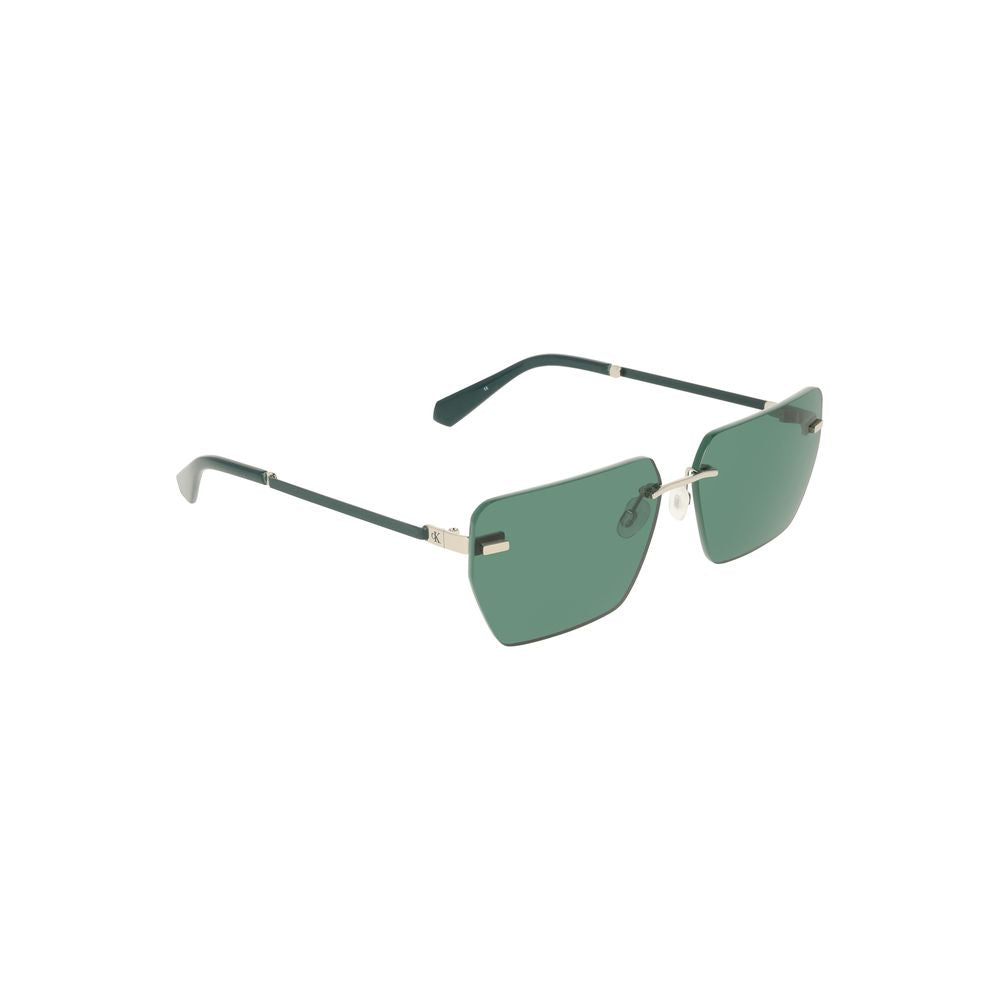 Calvin Klein Green Metal Men Sunglass