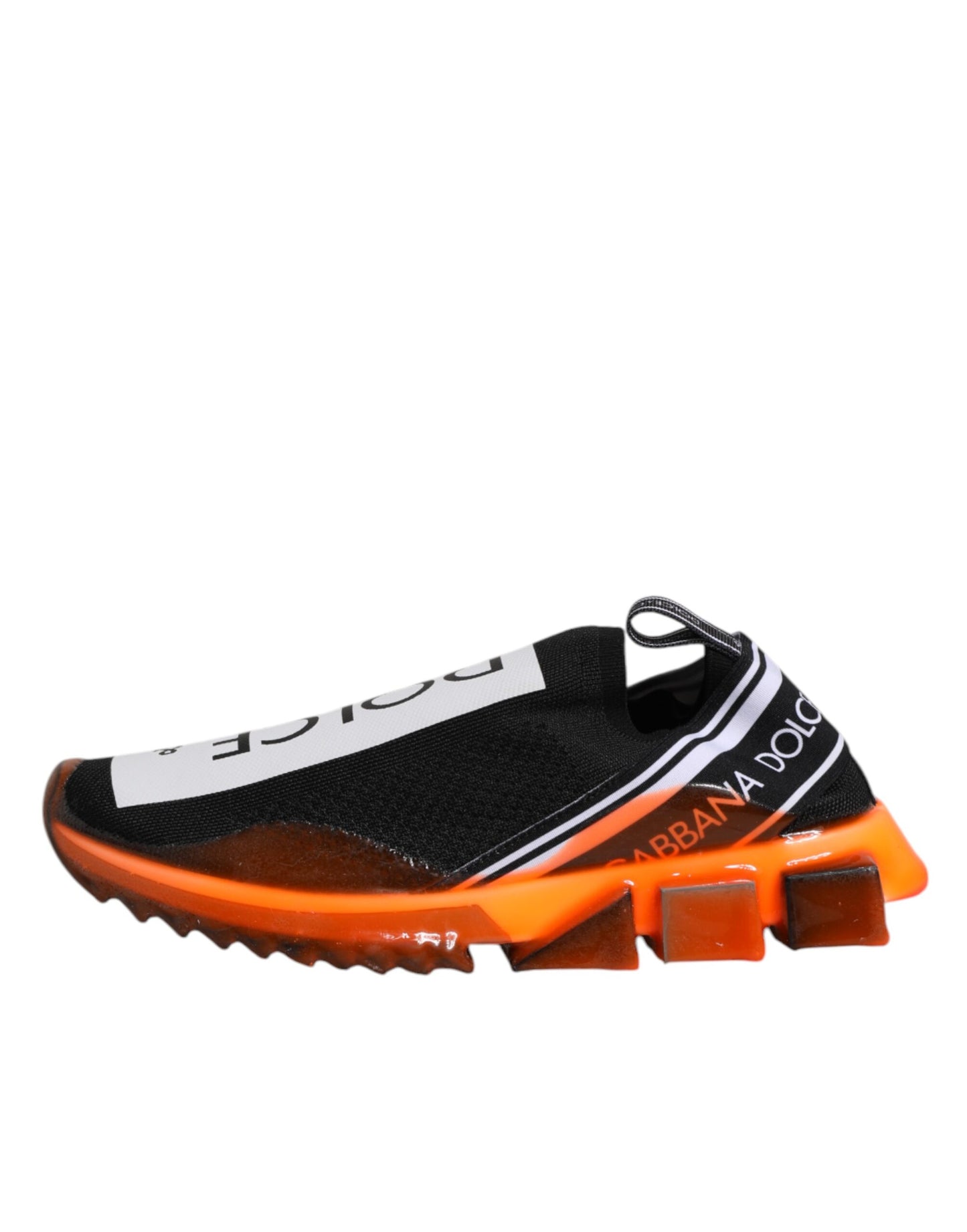 Dolce & Gabbana Black White Slip On Sorrento Sneakers Shoes