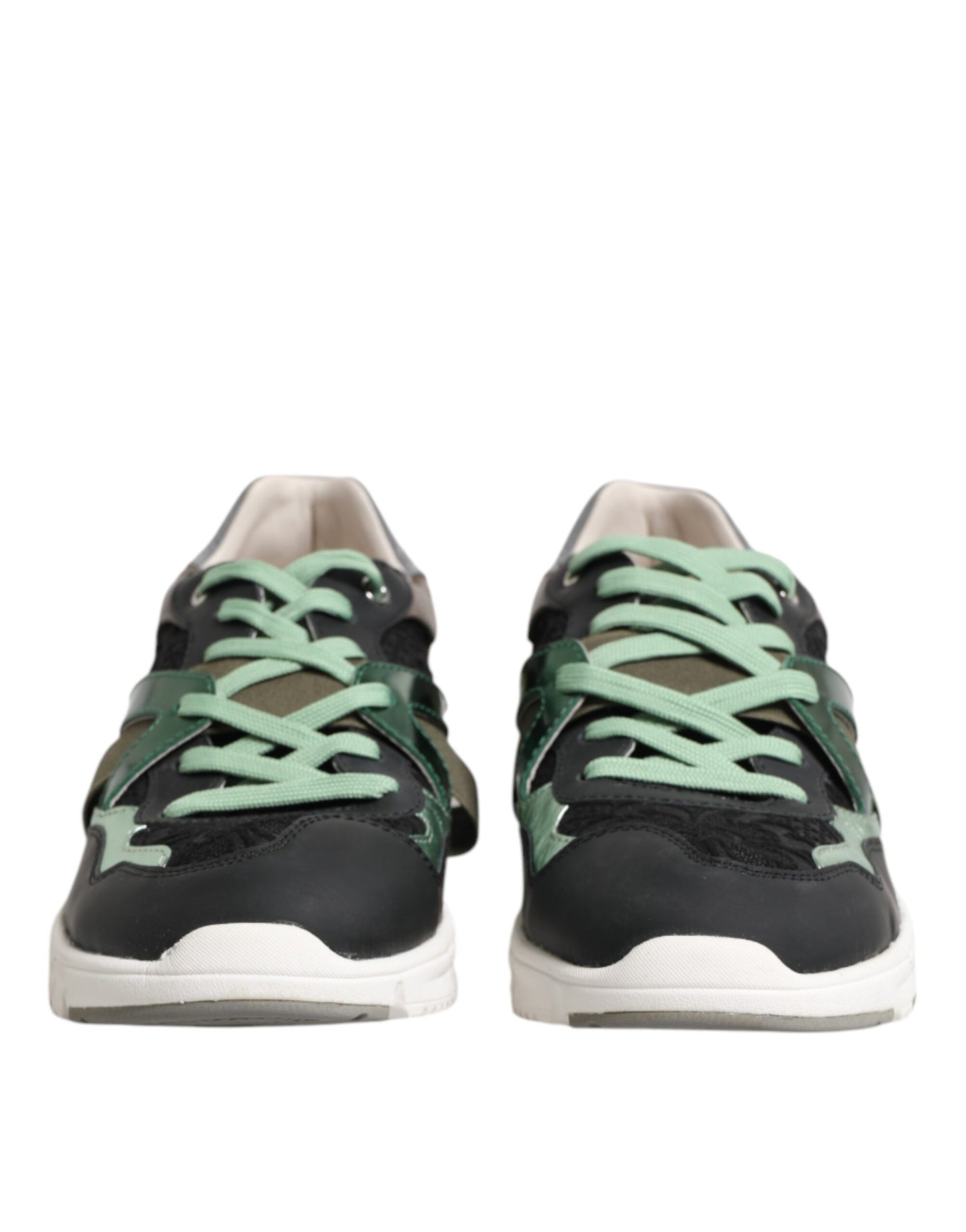 Dolce & Gabbana Multicolor Lace Up Low Top Sneakers Shoes