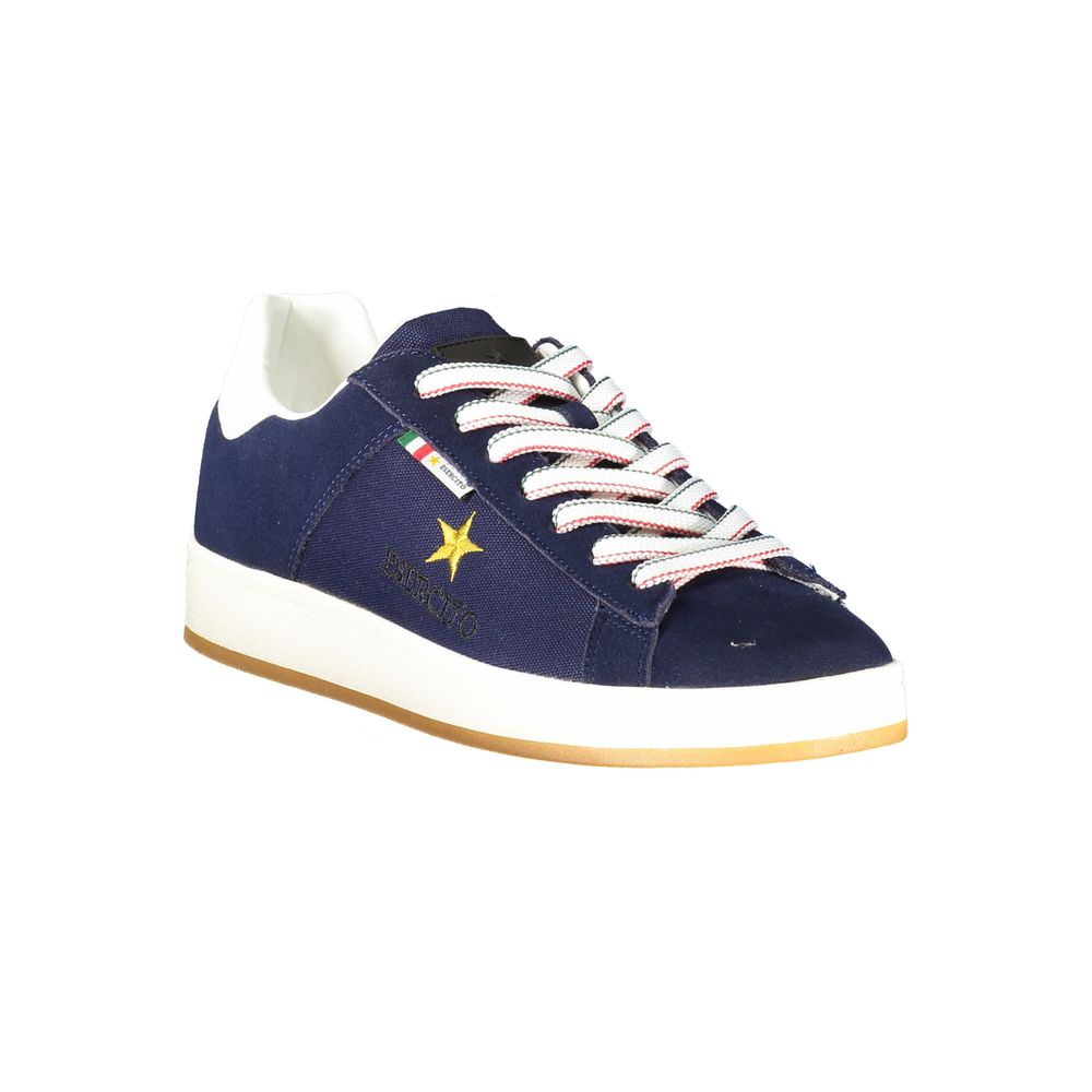 Esercito 1659 Blue Leather Men Sneaker