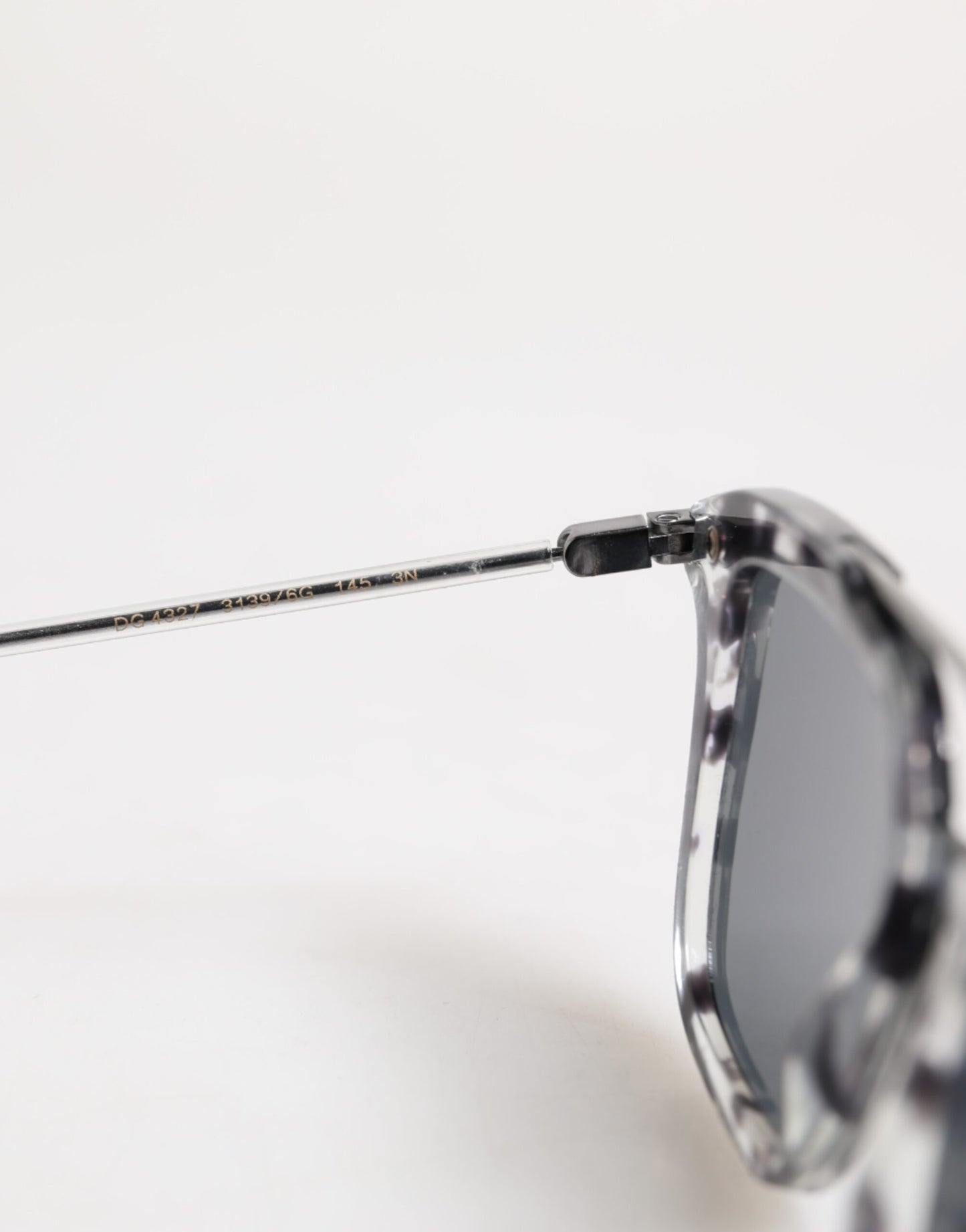 Dolce & Gabbana Gray Havana Acetate Square DG4327 Eyewear Sunglasses