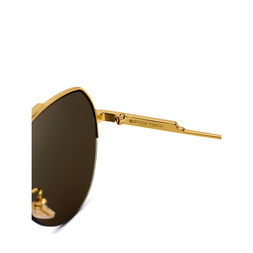 Bottega Veneta Gold Metal Sunglasses