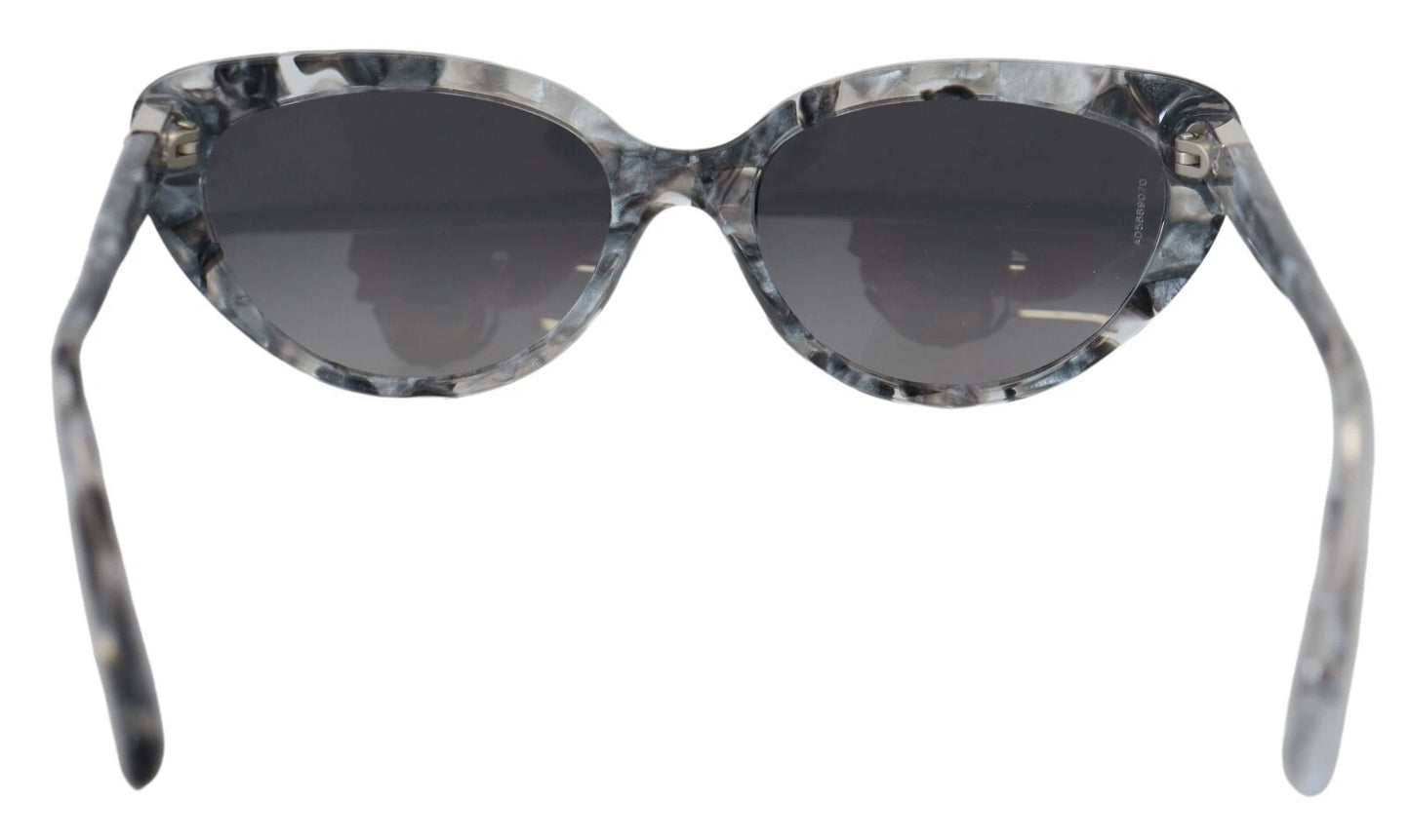 Dolce & Gabbana DG4194 Gray Acetate Logo Plaque Cat Eye Lens Sunglasses