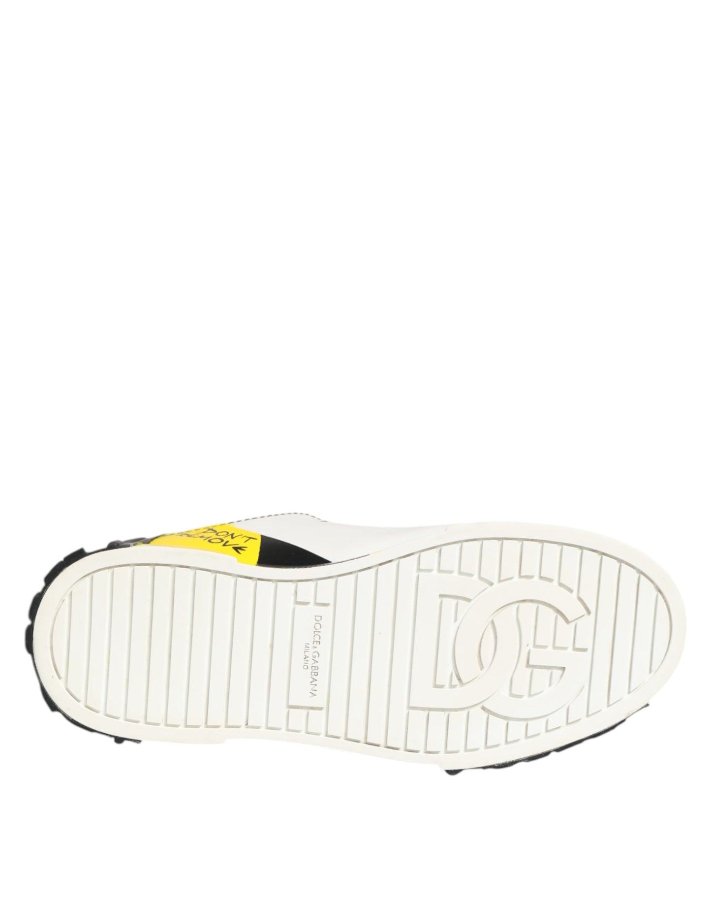 Dolce & Gabbana Multicolor Lettering Portofino Sneakers Shoes