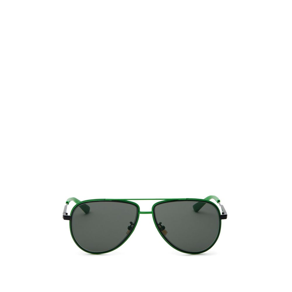Bottega Veneta Green Metal Sunglasses
