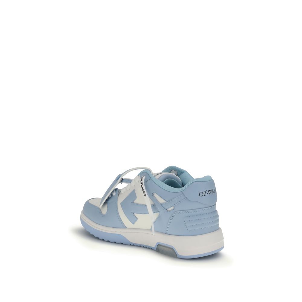 Off-White Light Blue Rubber Athletic Sneakers