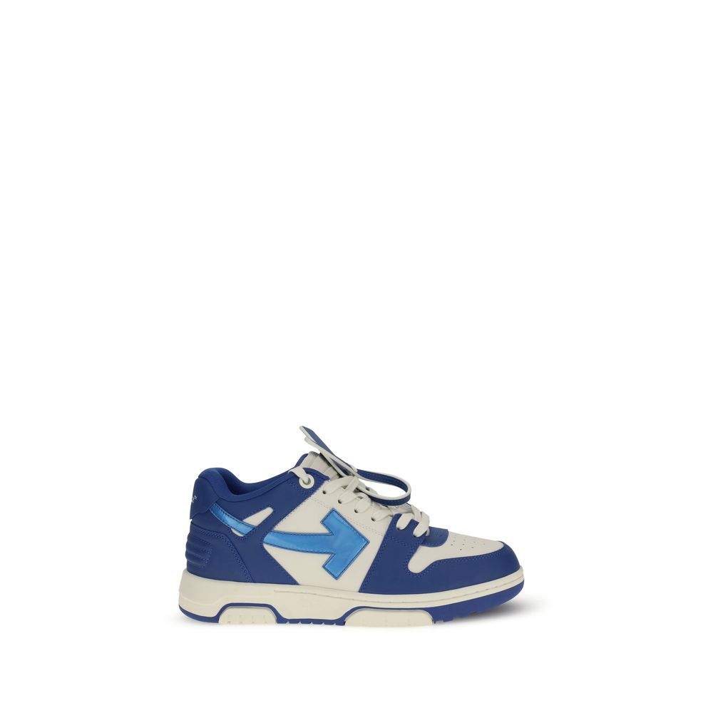 Off-White Blue Leather Chunky Sneakers