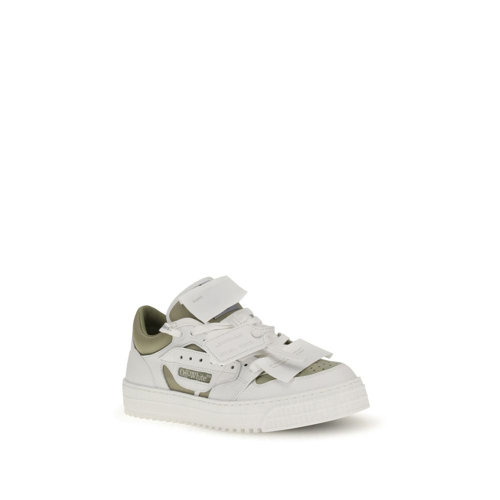 Off-White White Leather Low Top Sneakers