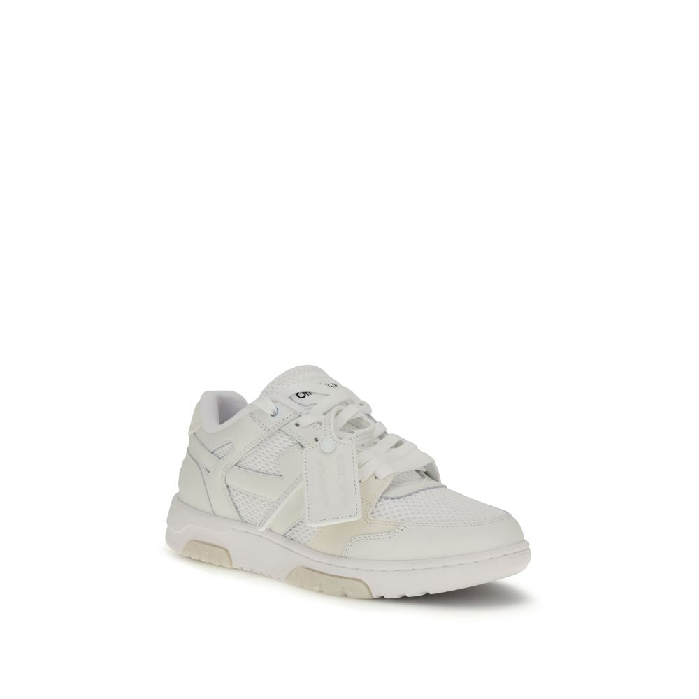 Off-White White Calf Leather Bos Taurus Low Top Sneakers