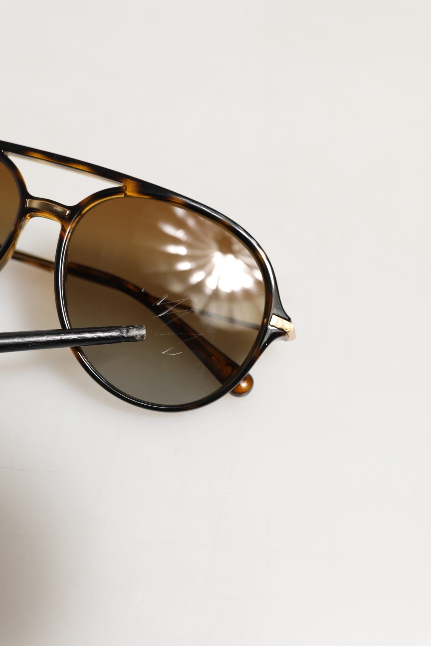 Dolce & Gabbana DG6159 Havana Frame Polarized Gradient Lenses Sunglasses