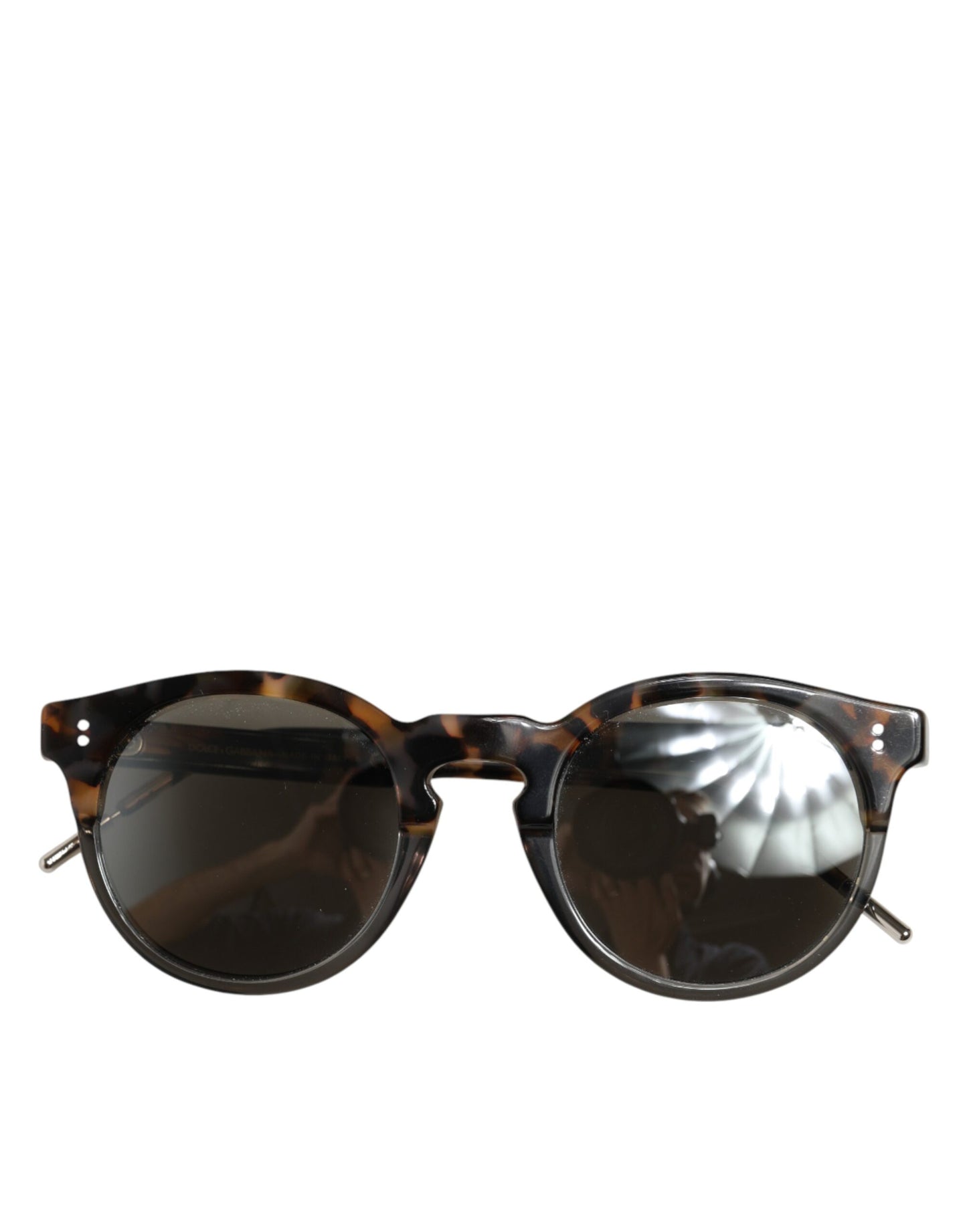 Dolce & Gabbana DG4334B Brown Tortoiseshell Round Frame Shades Sunglasses