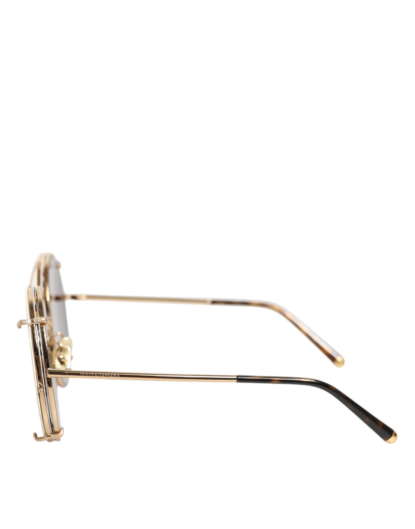 Dolce & Gabbana DG2198 Brown Leopard Print Gradient Round Sunglasses