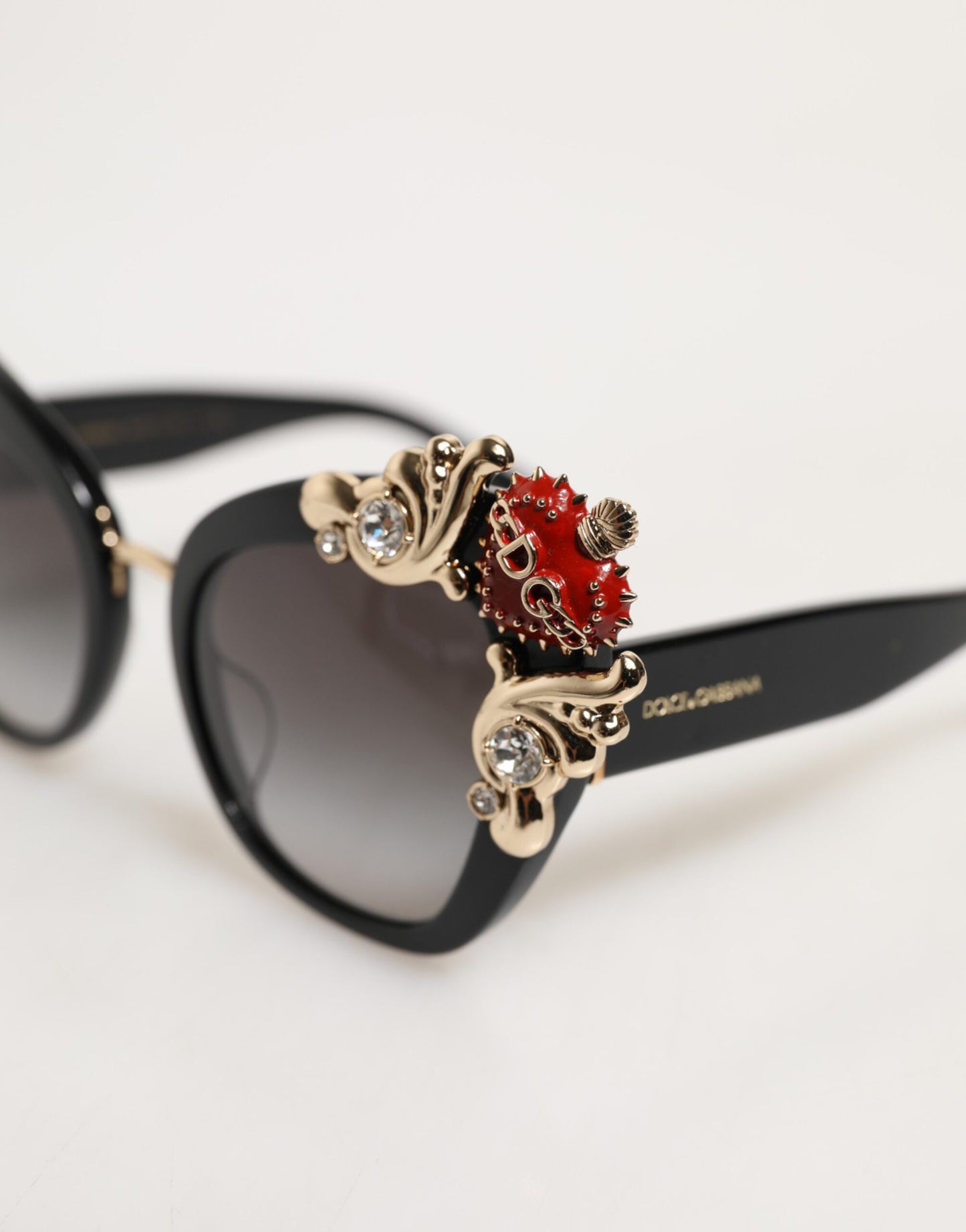 Dolce & Gabbana DG4319F Red Sacred Heart Crystal Butterfly Sunglasses