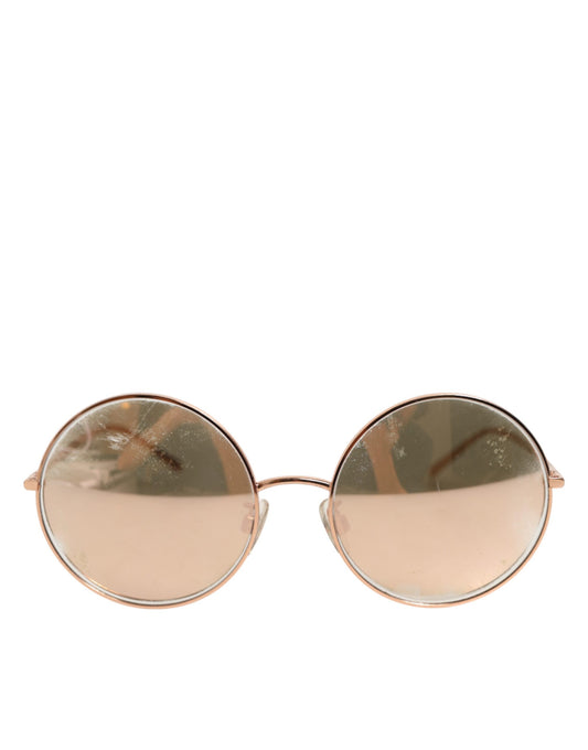 Dolce & Gabbana DG2215K Gold Metal Round Shades Eyewear Sunglasses