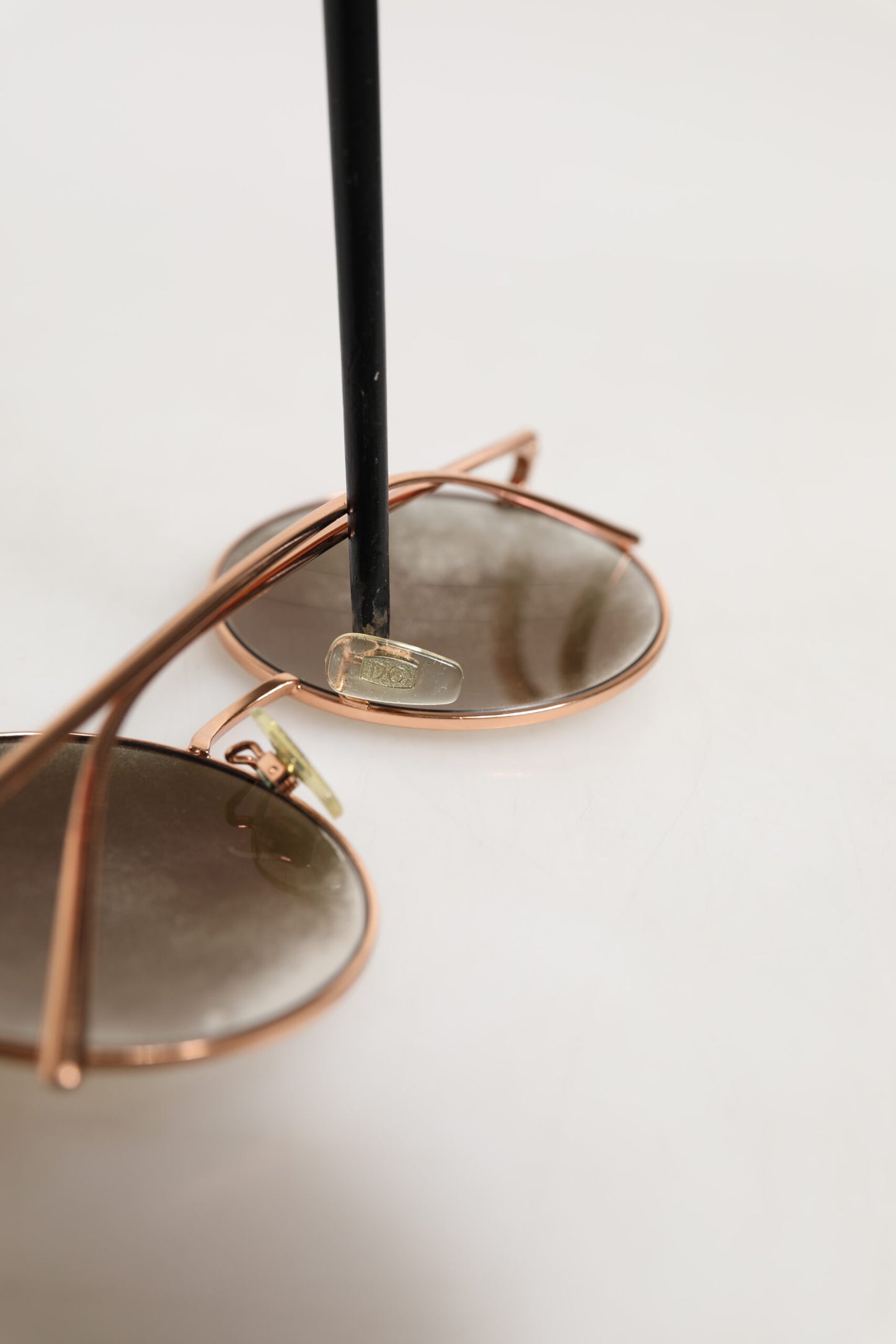 Dolce & Gabbana DG2215K Gold Metal Round Shades Eyewear Sunglasses