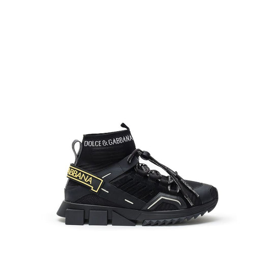 Dolce & Gabbana Black Technical High Top Sneakers