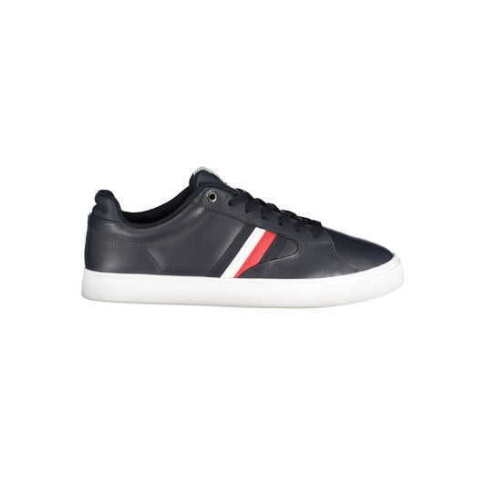 Tommy Hilfiger Blue Leather Men Sneaker