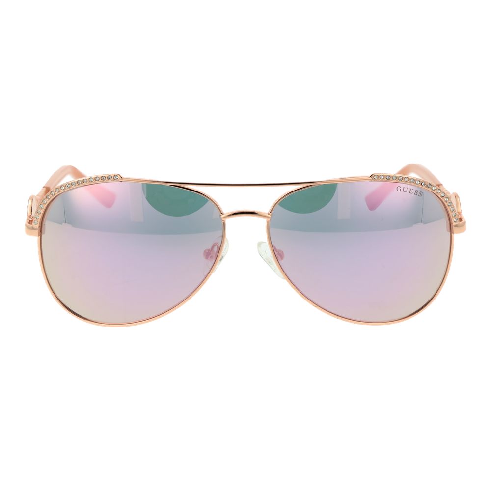 Guess Rose Gold Metal Sunglasses