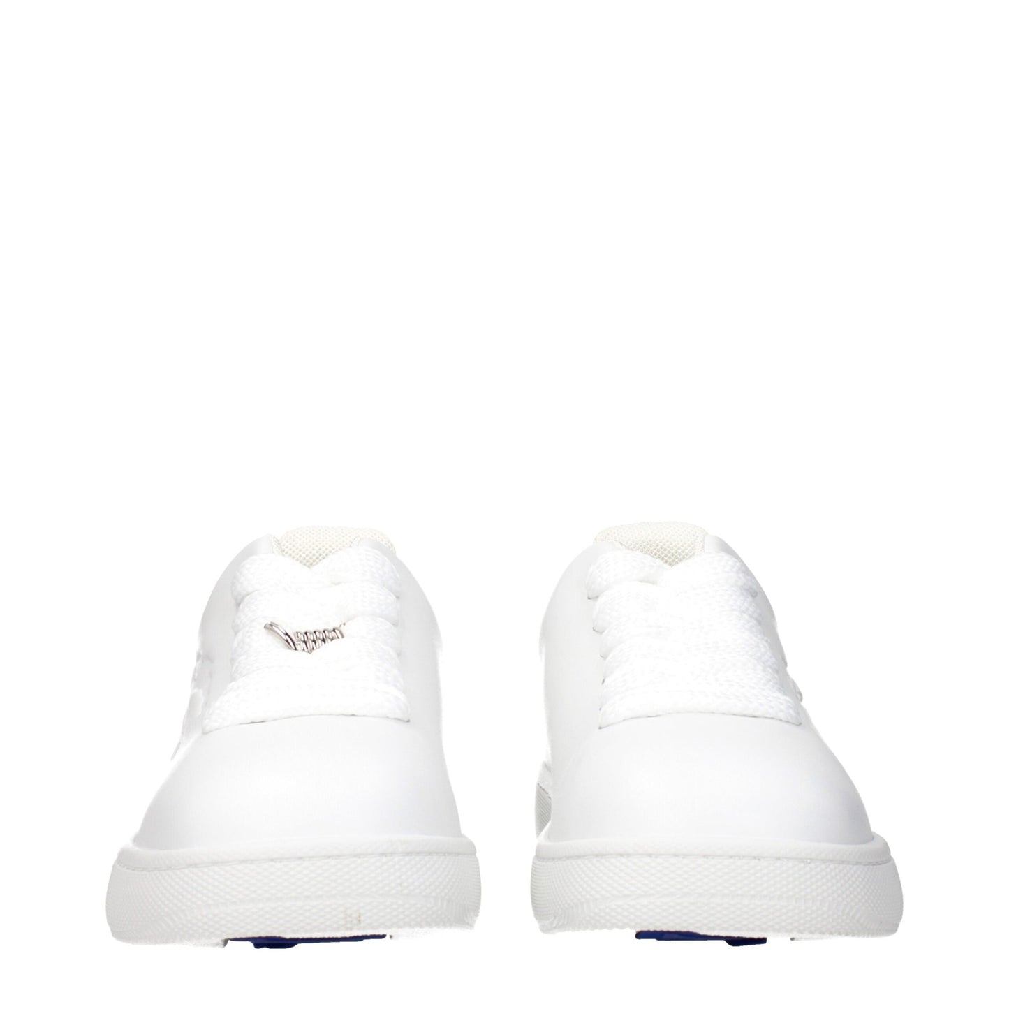 Burberry White Leather Low Top Sneakers
