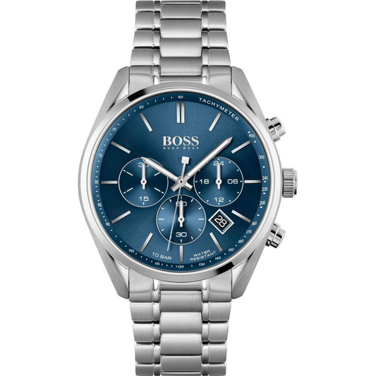 Hugo Boss Gray Stainless Steel Dress Watch
