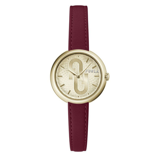 Furla Red Leather Dress Watch