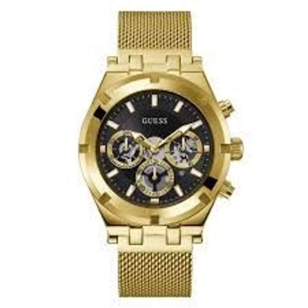 Guess Gold Stainless Steel Dress Watch