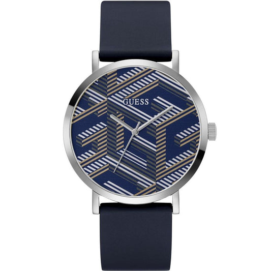 Guess Blue Synthetic Dress Watch